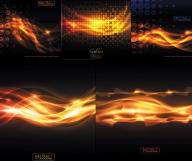 Shiny flame effect Background vector
