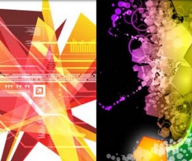 Abstract Backgrounds art shiny vector