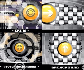 WEB style technology background vector