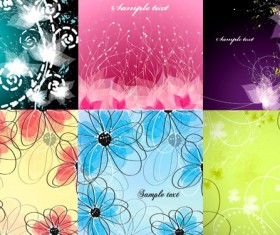 Abstract fantasy flower background vector