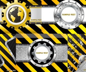 Metal industry background vector material