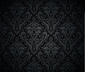 Dark damask backgrounds vector