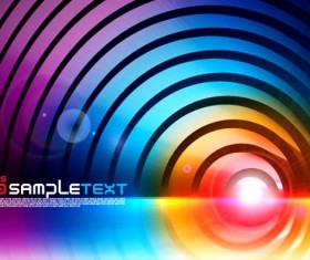 Colorful circle background art vector