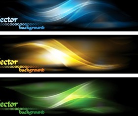 brilliant smoke banners vectors