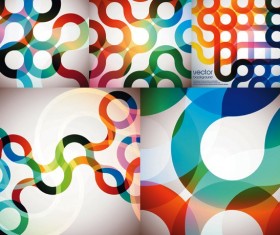 Bright arc background vector