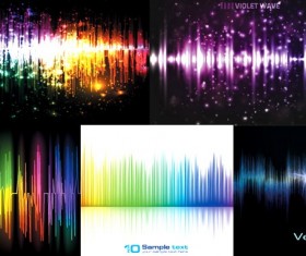 Shiny audio background vector