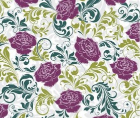 Floral vintage pattern seamless vectors