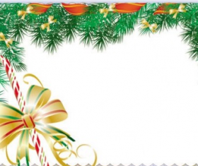 Christmas elements greeting card vector