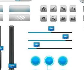 Control Buttons graphic design vectors