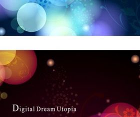 Colorful halo background vector material