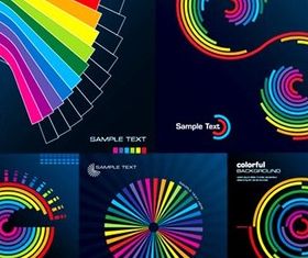 Background color stripe ring vector