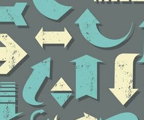Retro Arrows free vectors
