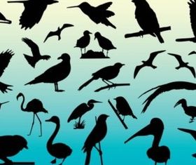 Free Birds Silhouettes vector
