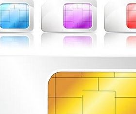 Color Card Chips free vector