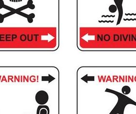 Warning Symbols graphic vectors graphic