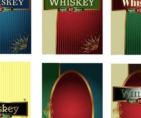 Bottle Luxury Labels vector