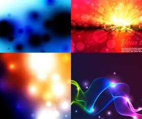 Colorful dynamic halo background vectors