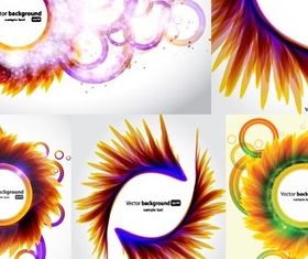 Colorful petals Floral Patterns background vector