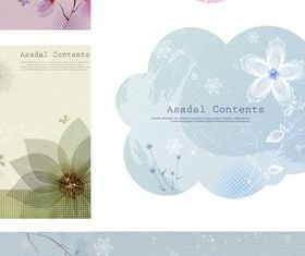 Elegant flower pattern background vector design