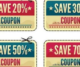Sale Coupons graphic vector