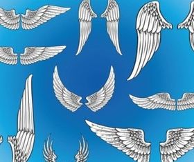 Vector Art Wings shiny