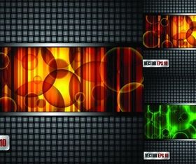 Circular backgrounds vector