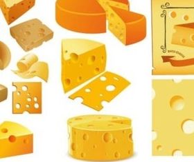 Different cheese vector