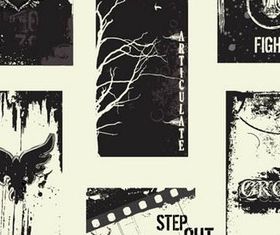 Grunge Elements graphic vectors