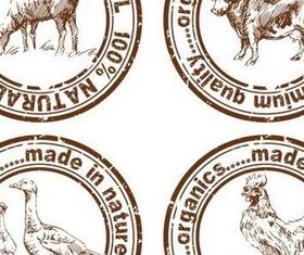 Grunge Product Labels art vector