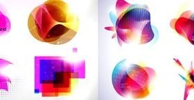 Fashion colorful graphics background vector