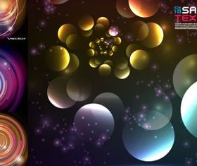 Colorful ring backgrounds vector