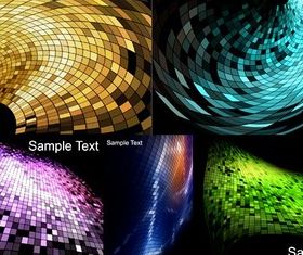 Different mosaic background vector