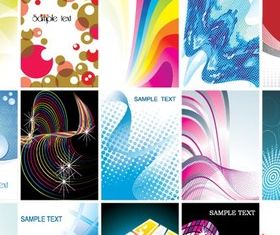 Different space background vector graphics