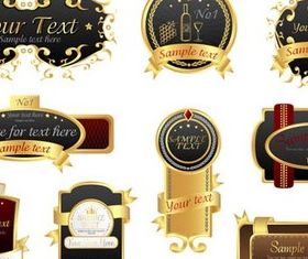 Luxury Stylish Labels art vector graphics
