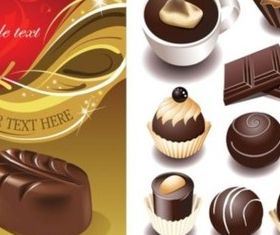 Various chocolate vector
