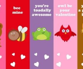 Love Bookmarks design vector