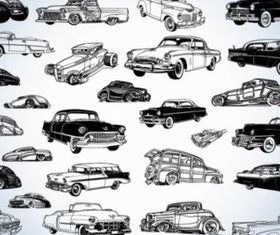Vintage Cars vector material
