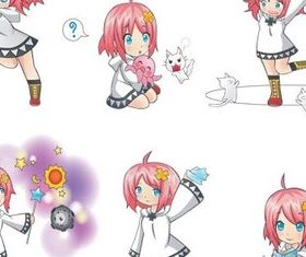 Anime Girls free vector