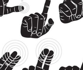 Pressing Hands free vectors