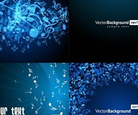 Blue note backgrounds shiny vector