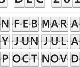 Calendars Symbols vector