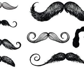 Mustache Set free vectors graphic