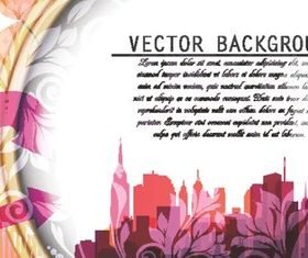 Beautiful urban background art vector