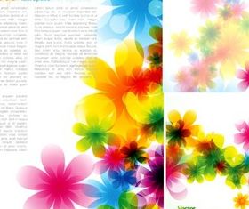 Colorful colorful flower background vector