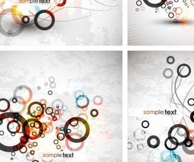 fashion circle background vector