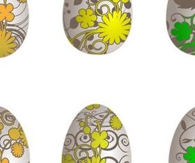 Easter Eggs free set vector