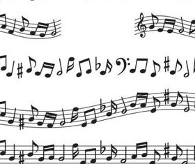 Various Music Elements vector