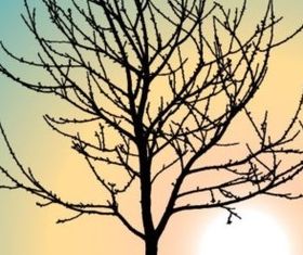 dead tree silhouette vectors