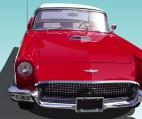 Vintage Thunderbird vector