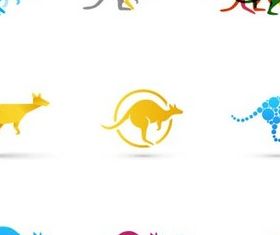 Colored Kangaroo vector